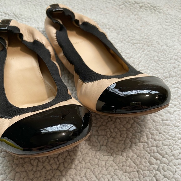 JCREW BLACK & BEIGE MILA FLAT SZ 8 - Picture 5 of 6